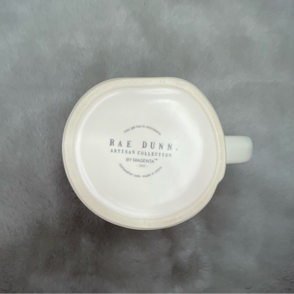 *NEW* Rae Dunn "SWEATER WEATHER" Mug, Burgundy Interior *Never Used* - Picture 7 of 8